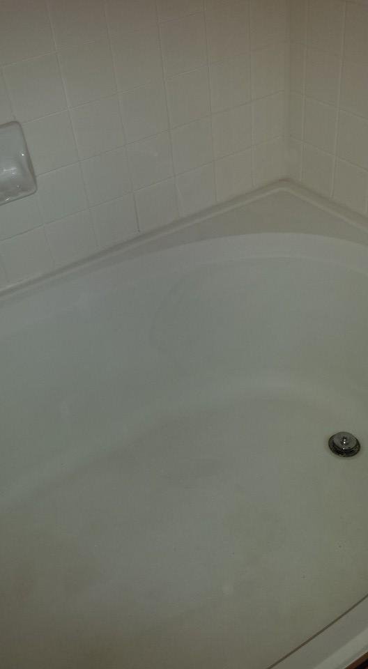 Clean tub and shower area