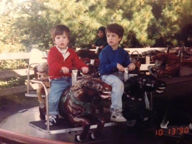 Laura sent me this 1990 photo of her brothers ...Jay and Joey... at World's of Fun in Kansas City circa 1990... Jay will be 30 on Wednesday...Happy Birthday Jay !