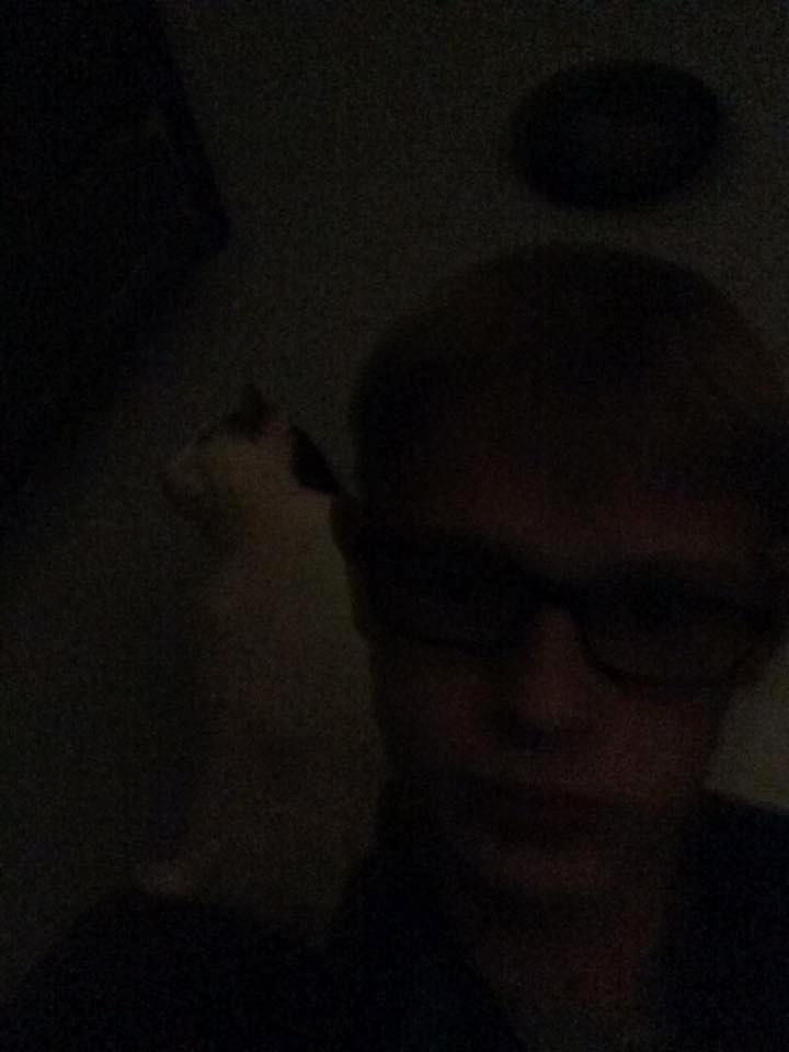 Me and princess my cat chilling on mine and her couch
