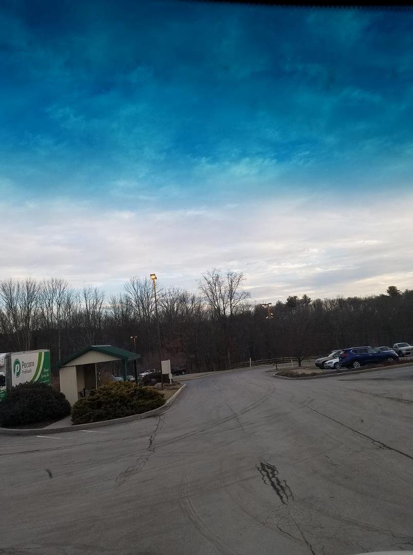 Top I'm the hill Stroudsburg...Full moon 2...Behind those clouds.