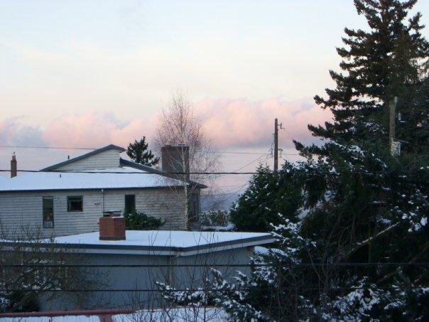 Robert Rufh's album, snowy sunrise