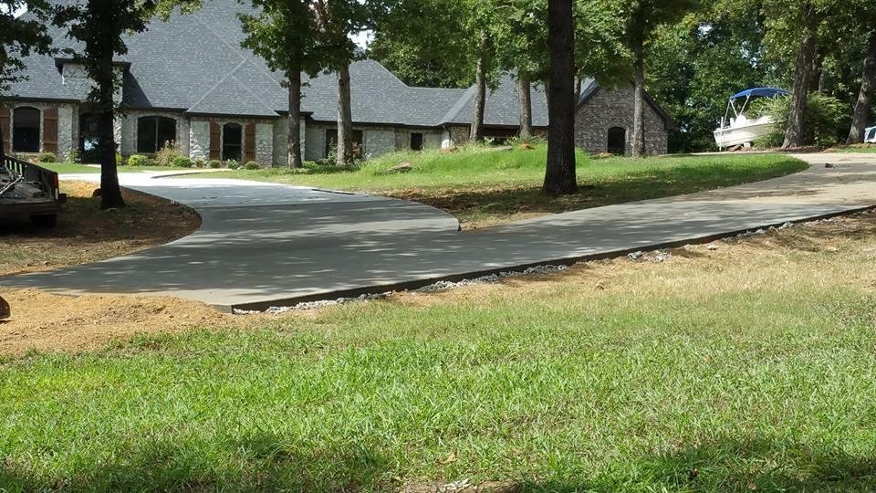 More work done on our driveway.