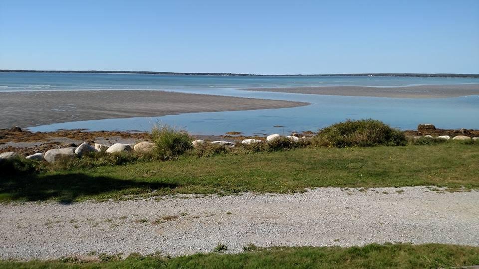 Low tide at Sebim in front of our cottage