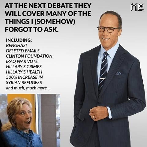He has to deal with liberal bias moderators ... Do really believe this thing would be close if the media were not so biased?
