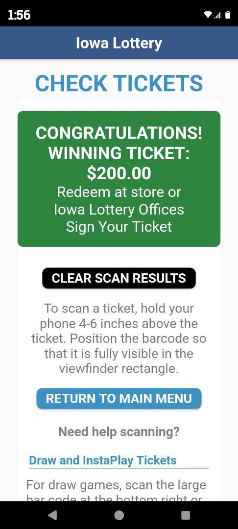 I just scratched off my first ticket of the year and won ... More traveling money to Missouri