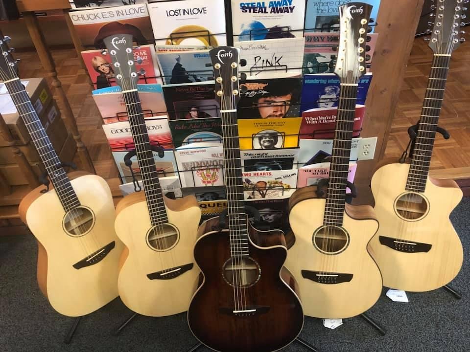 Brand new Faith Guitars NOW IN STOCK!
The Music Traders is a complete musical instrument store. We are authorized dealers for Faith Guitars, Washburn Instruments, Cort Instruments, Aerodrums, Ametto Violins, Blessing Instr