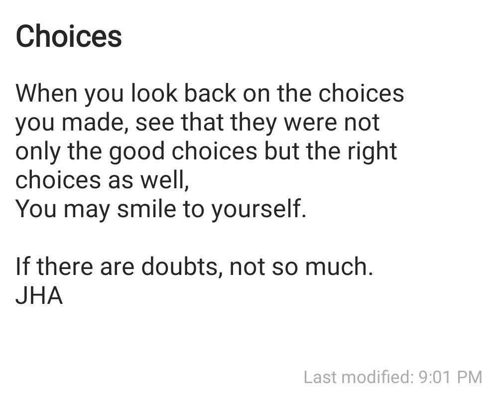 Choices