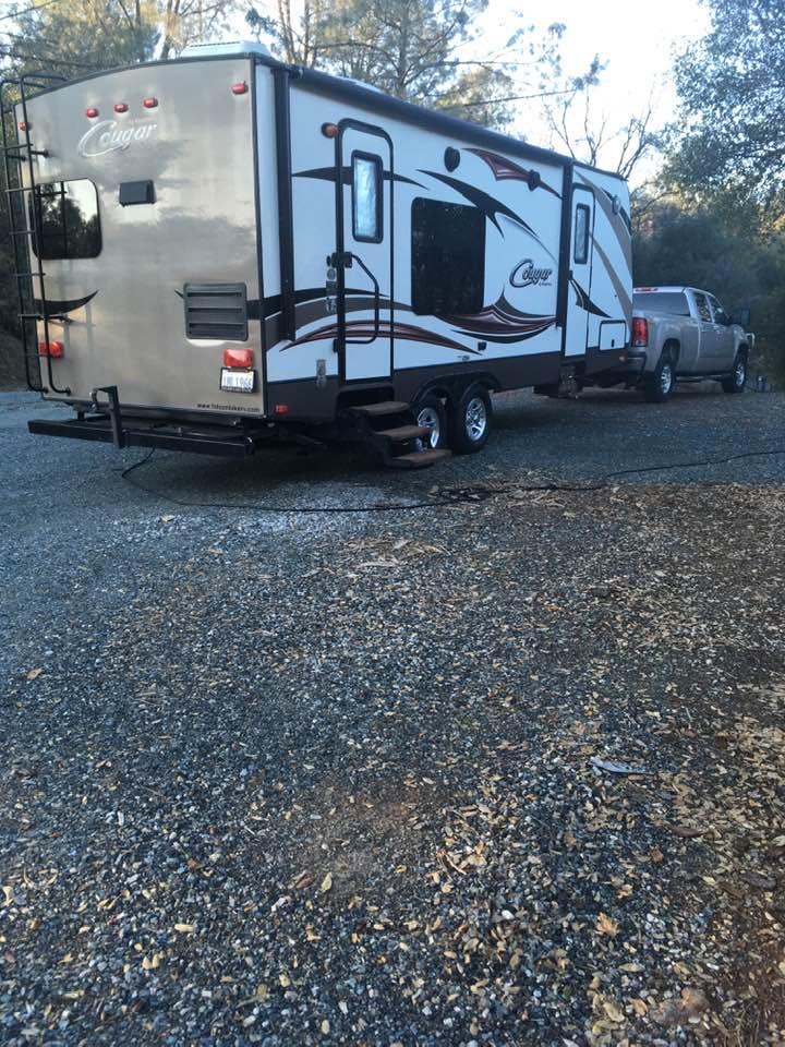 Hook up and time to go RVing to Indian wells RV resort in Indio Cal. That is the desert region in Cal.