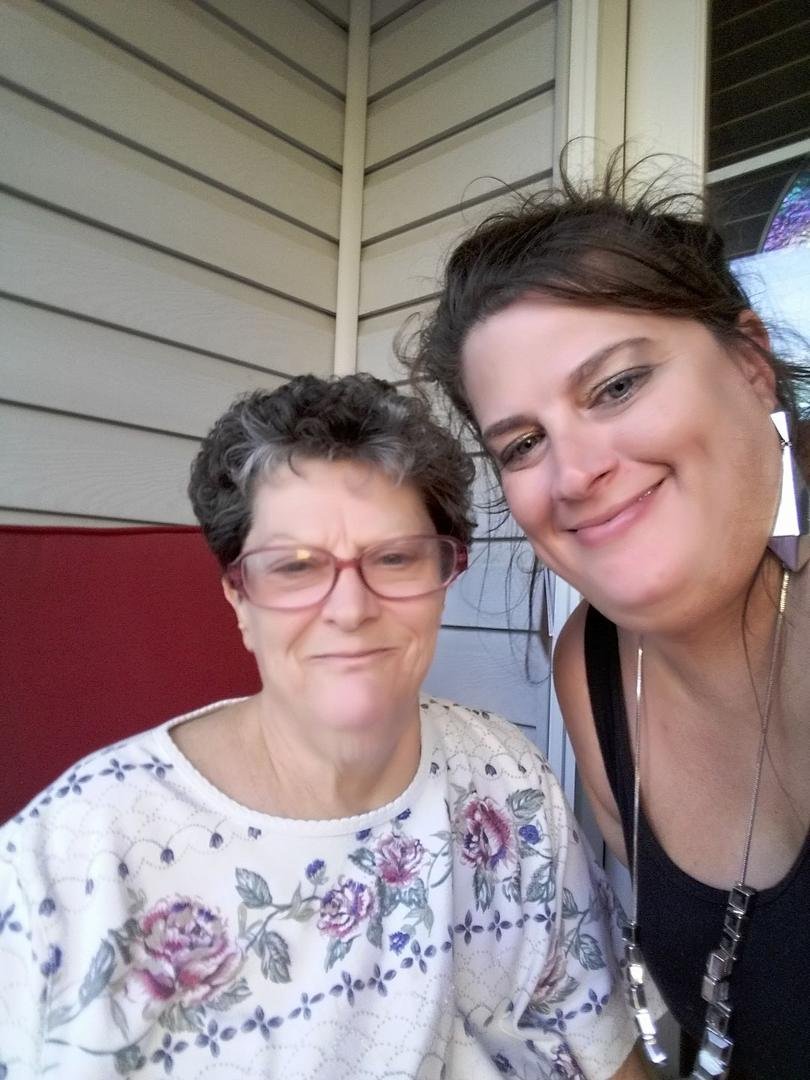 Hanging out with my mommy