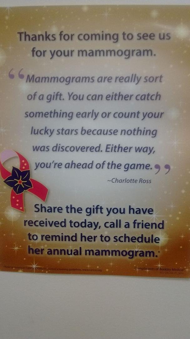 Saw this yesterday at the Dr's office.