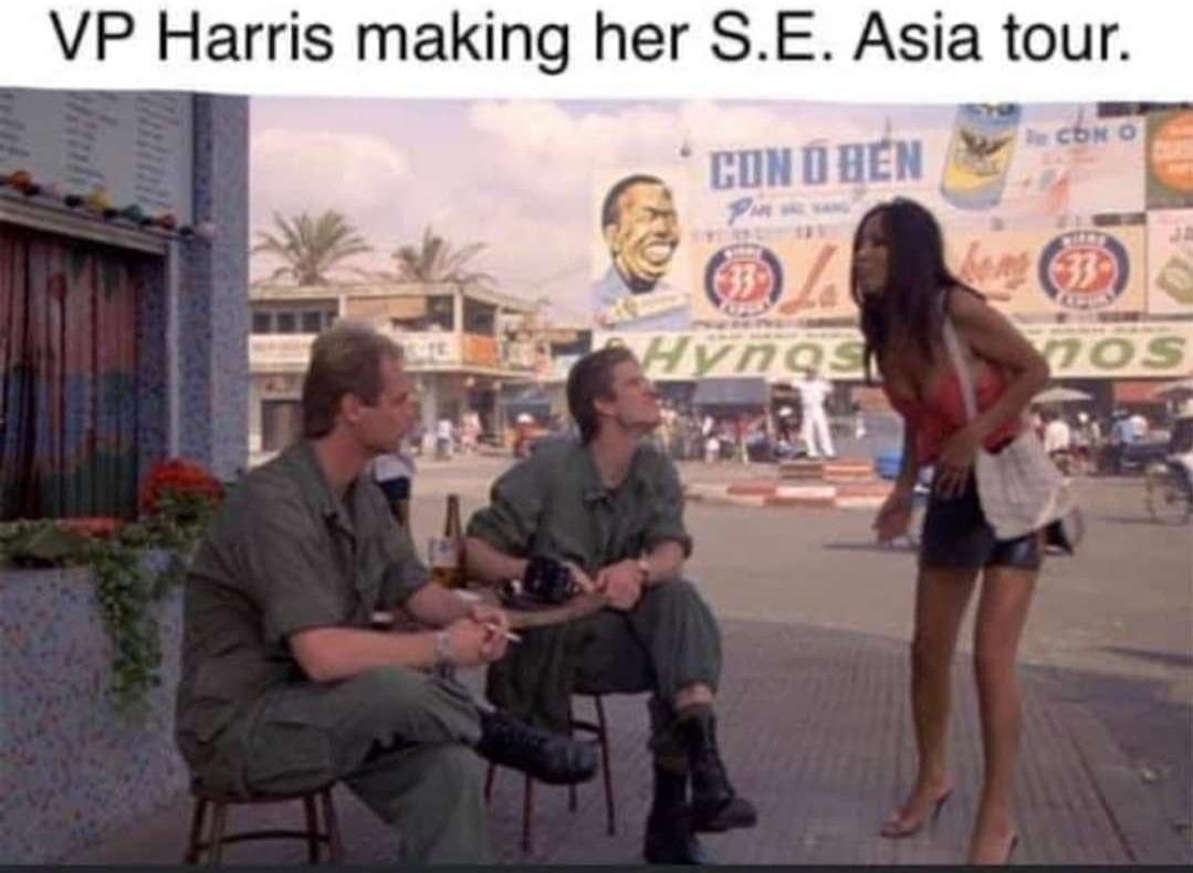 Now we know why she really went to S.E. Asia!