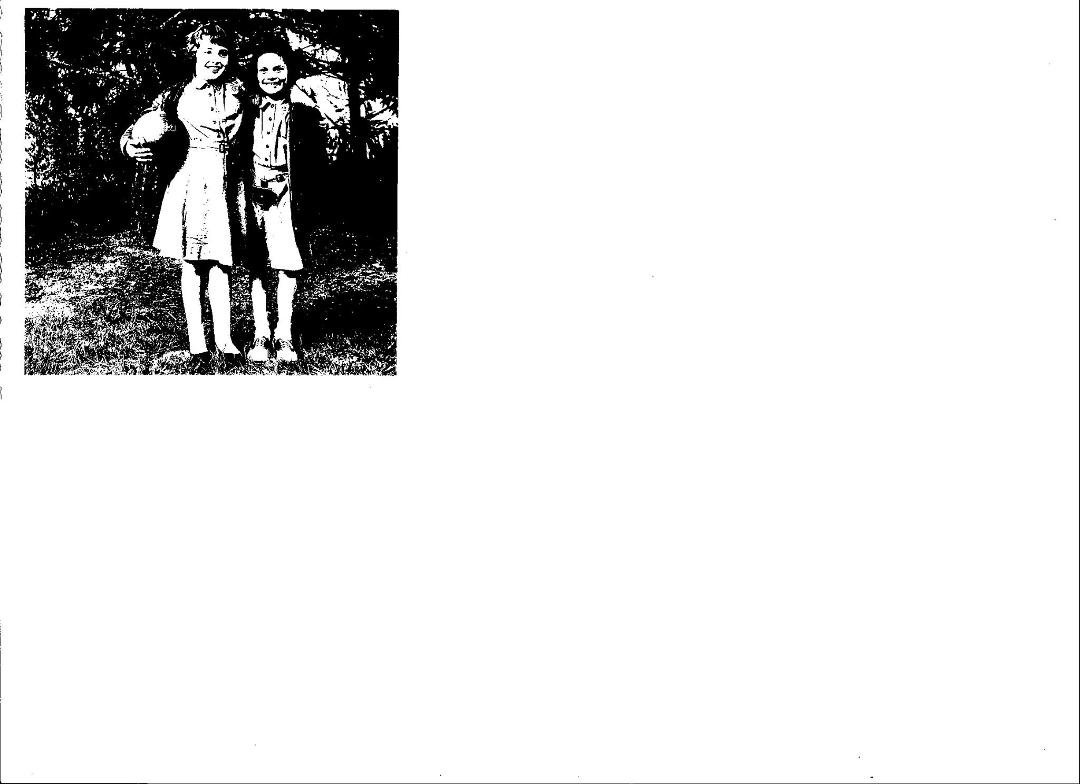 Gail Gillespie (right) and me, Brownies in Hillsdale NJ Troop 47 circa 1955-56.