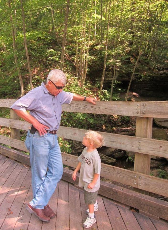 Aengus and me on Pine Creek