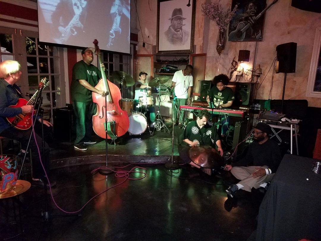 Cafe 4212 with Pieta and Space Drummer Andre.