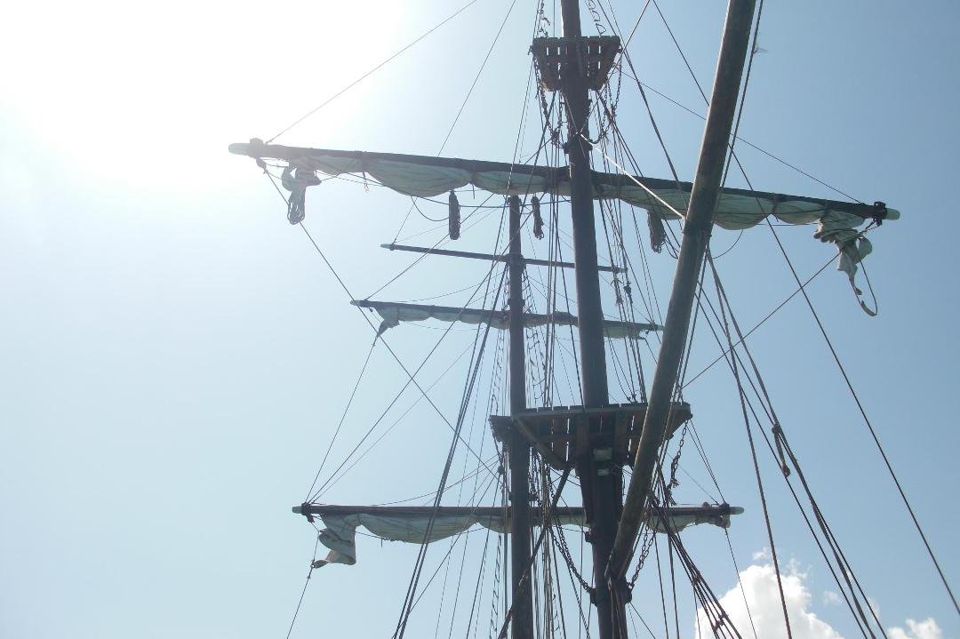 While on our vacation cruise a couple of weeks ago, Connor picked out an offship adventure for our port call in the Cayman Islands - it was a pirate ship adventure. Connor is reading the brochure, and he says to me, "hey D