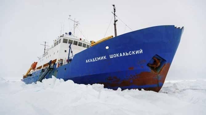 One of two rescue ships that got frozen in the ice while trying to to rescue the research ship that was proving that we have global warming. It's summer there.
It's your responsibility to prevent global warming and creat