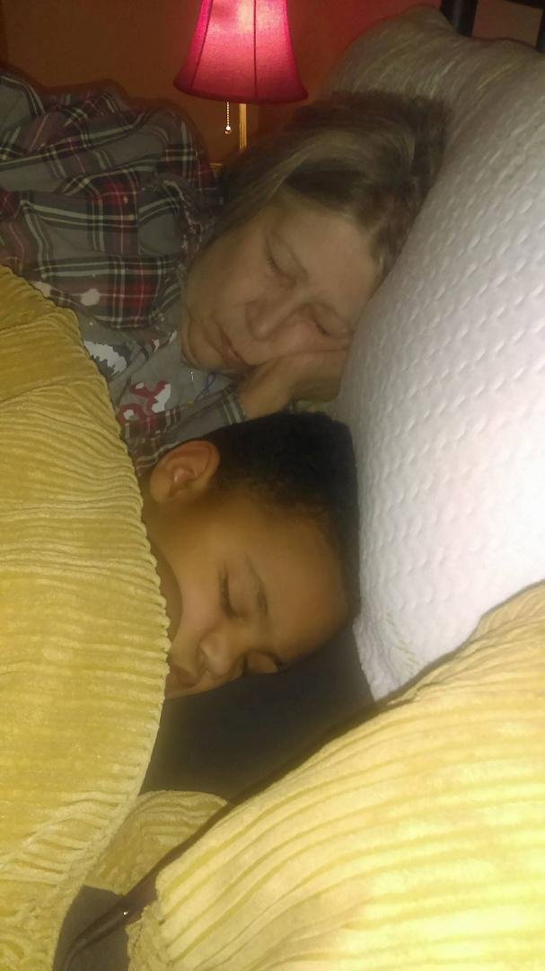 Nana and Braxton, both sound asleep!!!