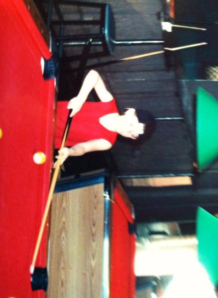 Some where , watch out for SLICK
POOL
STICK JON
