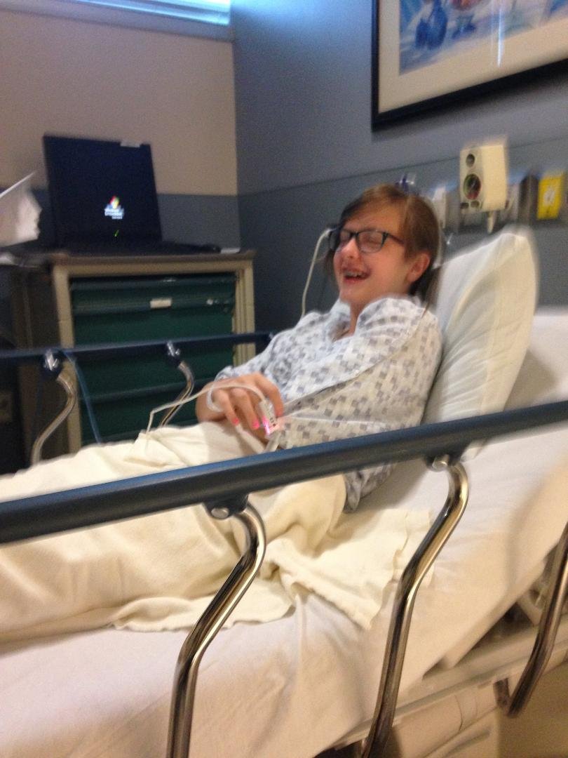 Amazing how happy meds made her feel