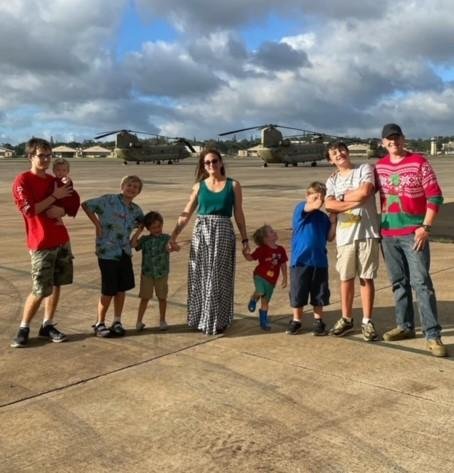 Jennifer's family at Wheeler Army air base