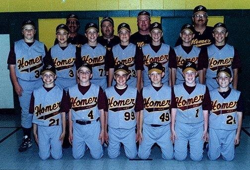 Butch Sternberg's album, Eric on baseball team