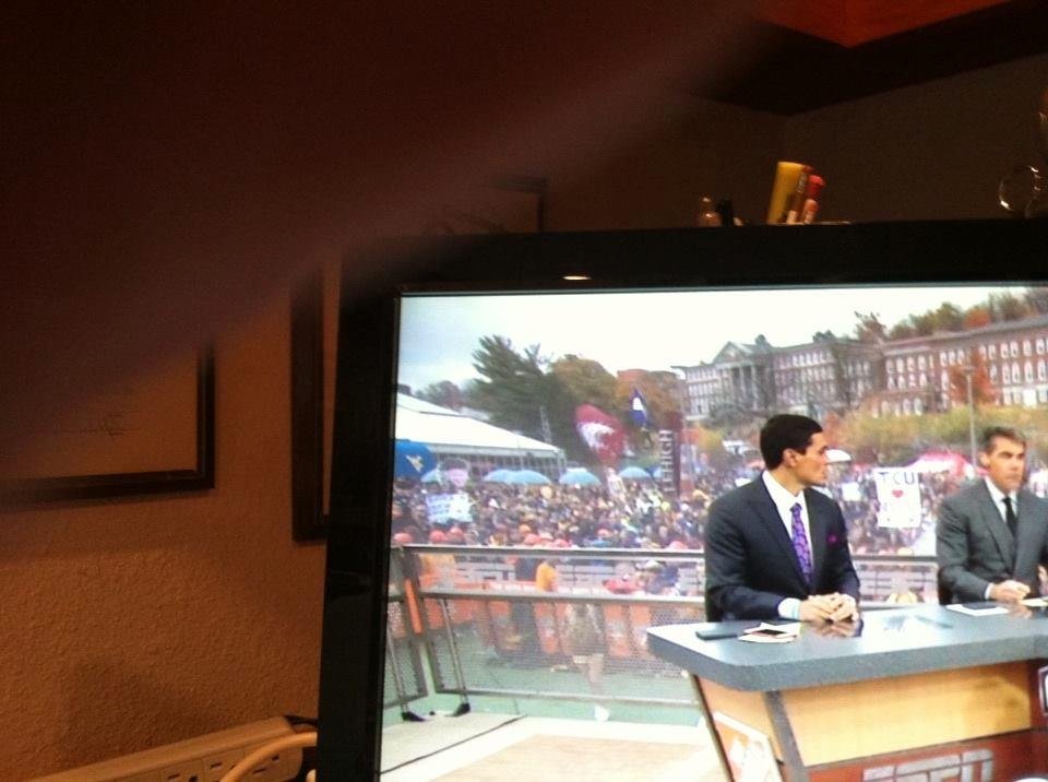 Coug flag at Game Day! Go Cougs!