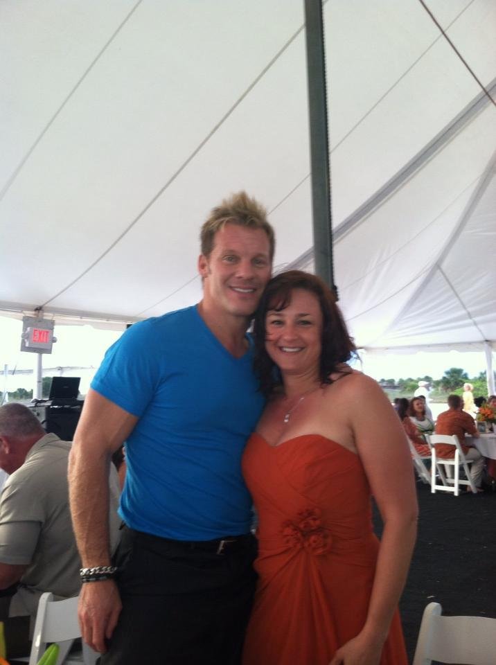 Kyra Maler Mohren with Chris Jericho at wedding