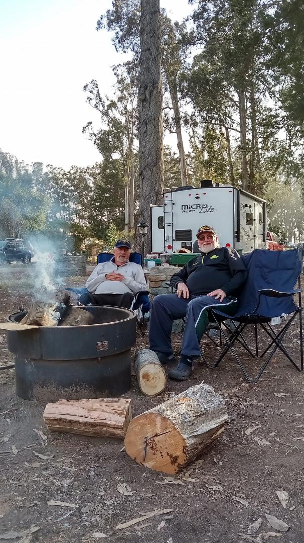 Me and Greg Craig Morro Bay Campground
