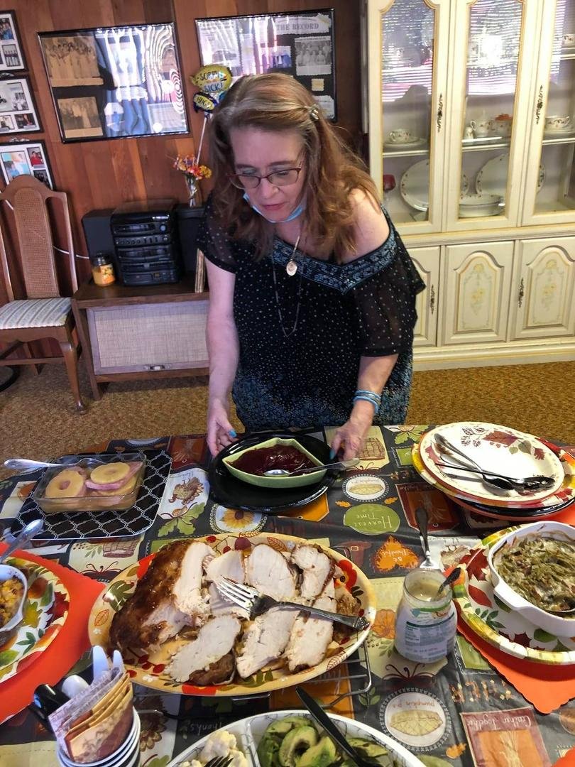 Thanksgiving Dinner with Todd and Russell.