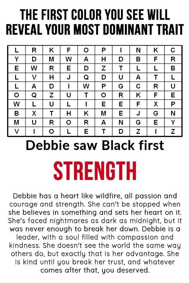 The First Color You See Will Reveal Your Most Dominant Trait