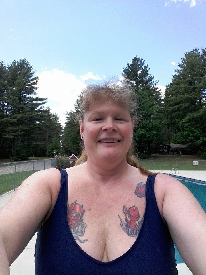 Getting some sun and pool time
