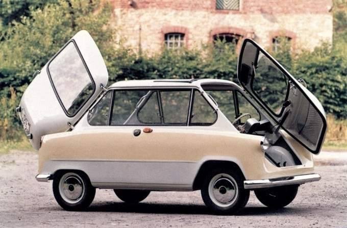 Now for an interlude.  The Zundapp Janus.  A car that you can never tell if its coming or going.