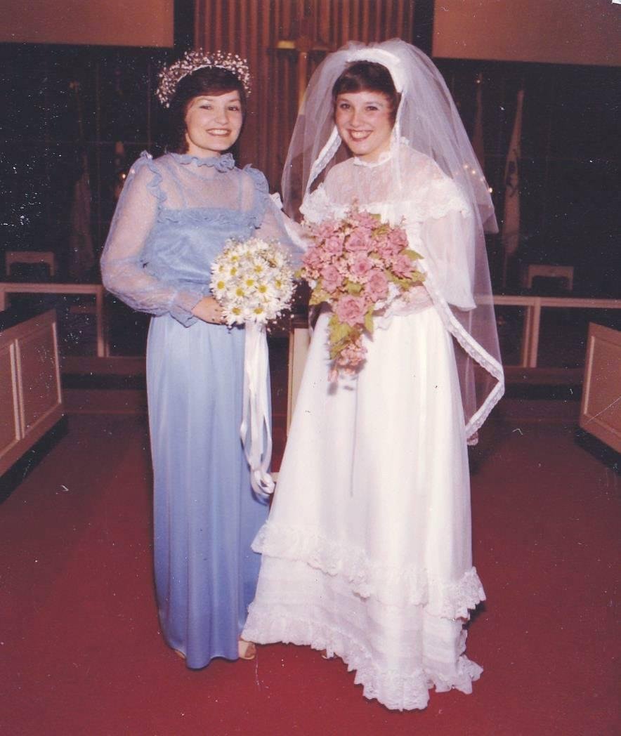Jo and Me at my wedding. Happy Sibblings Day!