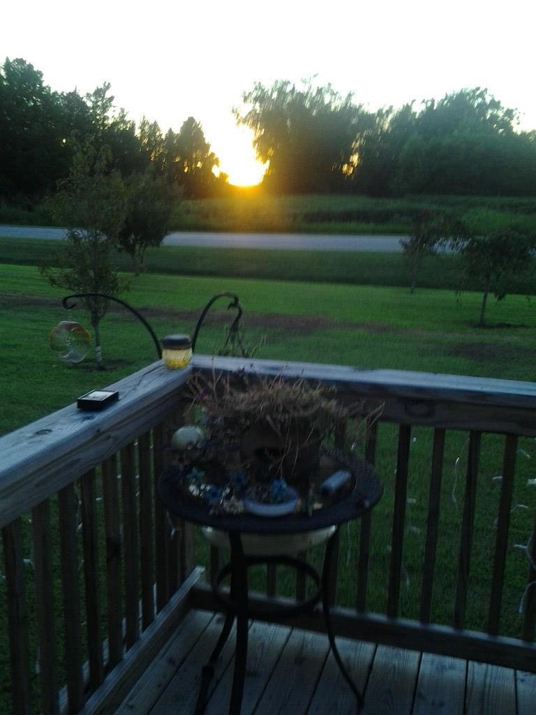 Sun setting view fom my front deck