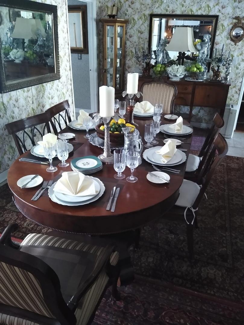 Getting ready for my dinner party
