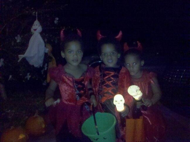The girls on halloween