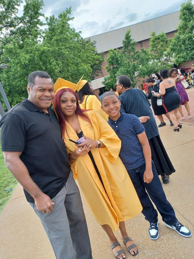 There's no greater feeling than watching your first grandchild walk across the graduation stage. Congrats to my little princess.😆