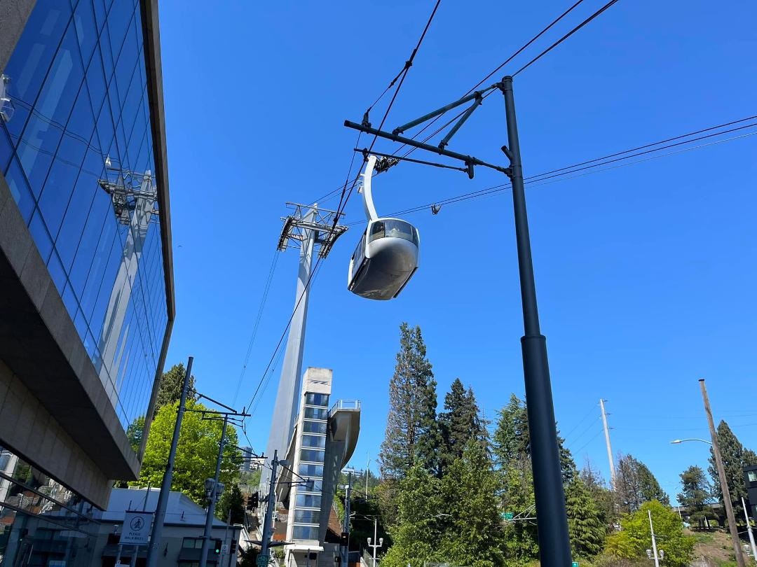 Gondola at OHSU- makes me feel like I’m skiing at Jackson Hole instead of hanging around the hospital in Portland🙁