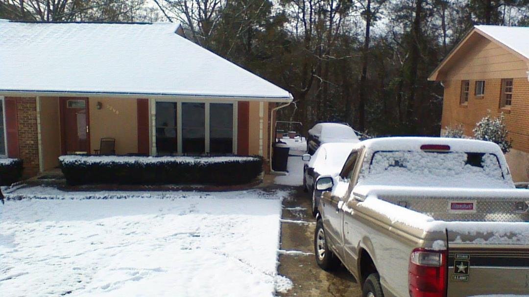 Thank God for snow days, sitting at home chilling.
