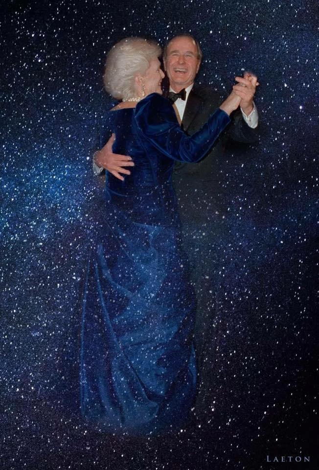 News flash from heaven... George & Barbara are now dancing with the stars! ❤️