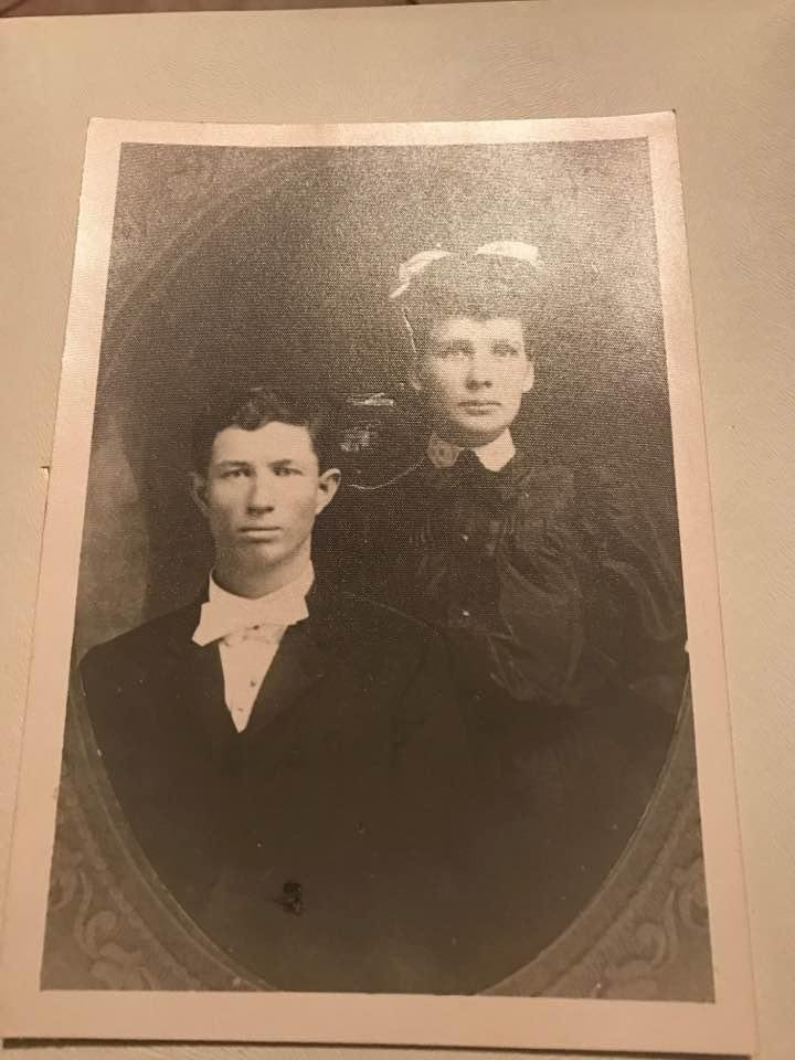 My grandparents wedding picture. A. L. and Alice Frazier.