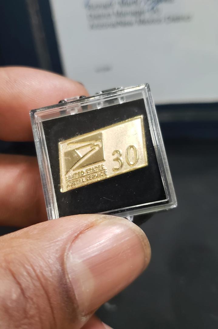 30 years at the Post Office. I was hoping for a watch.