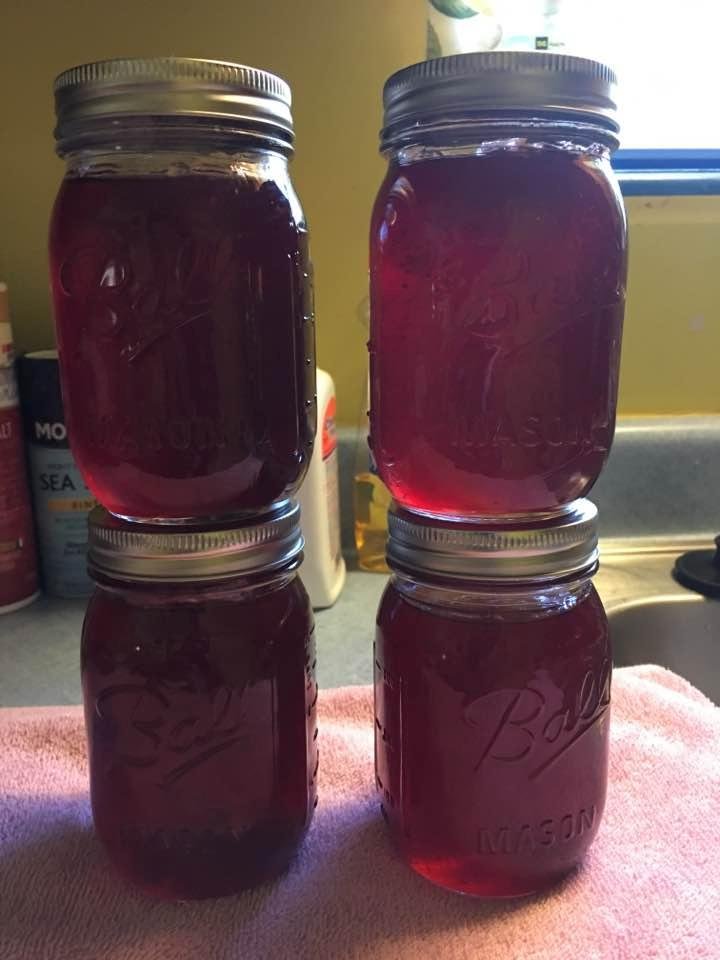 My last batch of Strawberry Jelly, for the summer! (Smacking my lips!)