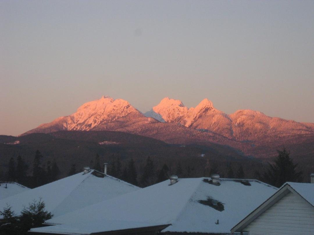 Beautiful view from my Kitchen as the sun goes down