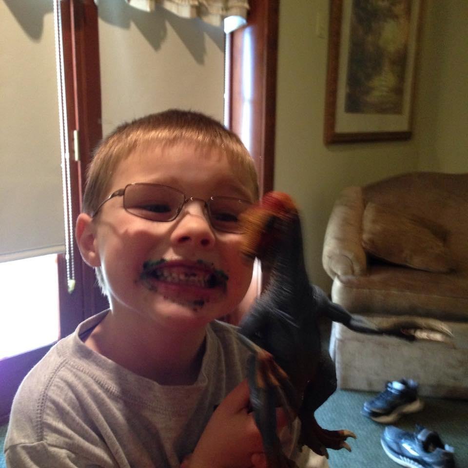 Andrew is a happy kid that wakes up full throttle and doesn't let off until he crashes out at bedtime.