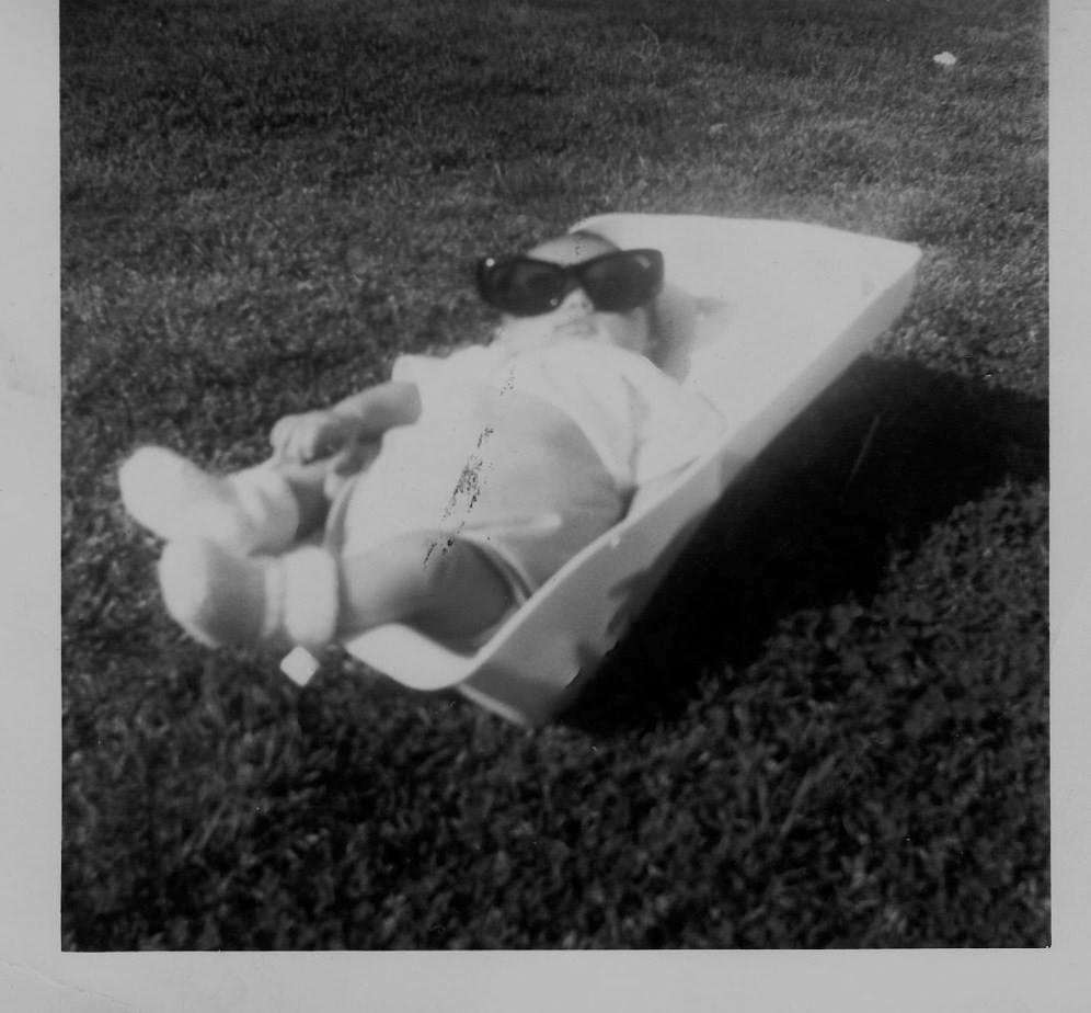 ---Happy Birthday Chance Rosic
He was born in Huntsville on Feb.19
Six weeks later in SHADES looking COOL
he packed a dry diaper ,a bottle of milk
Told us Good By , went away too shoot POOL!!!
LoVe