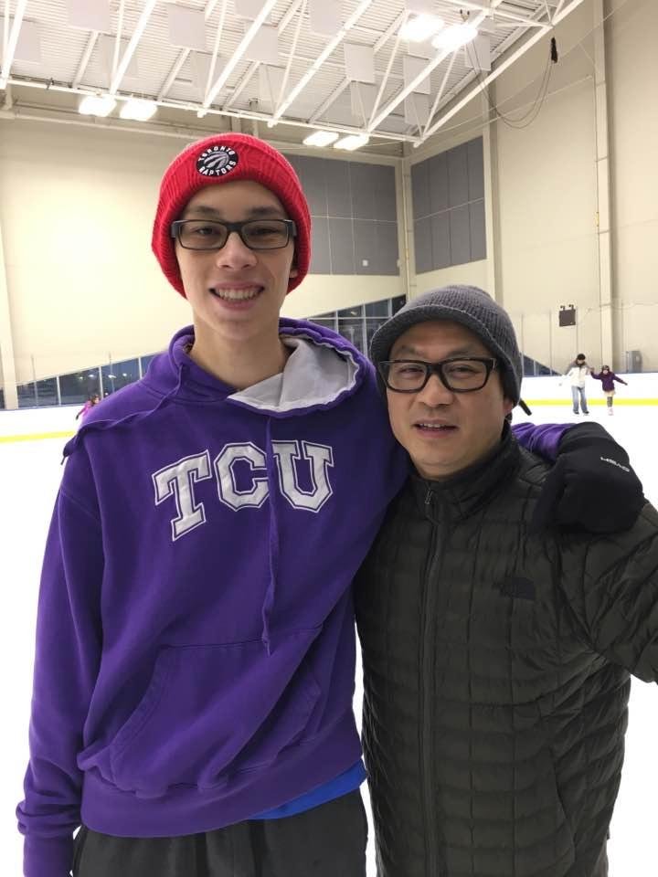 This is my son-in-law Ringo
Szeto (on the right) and my grandson Jake Szeto (on the left)! Jake was just recently accepted into the faculty of Science at the U of A!
I'm very proud of him he is a gifted athlete in almost ev