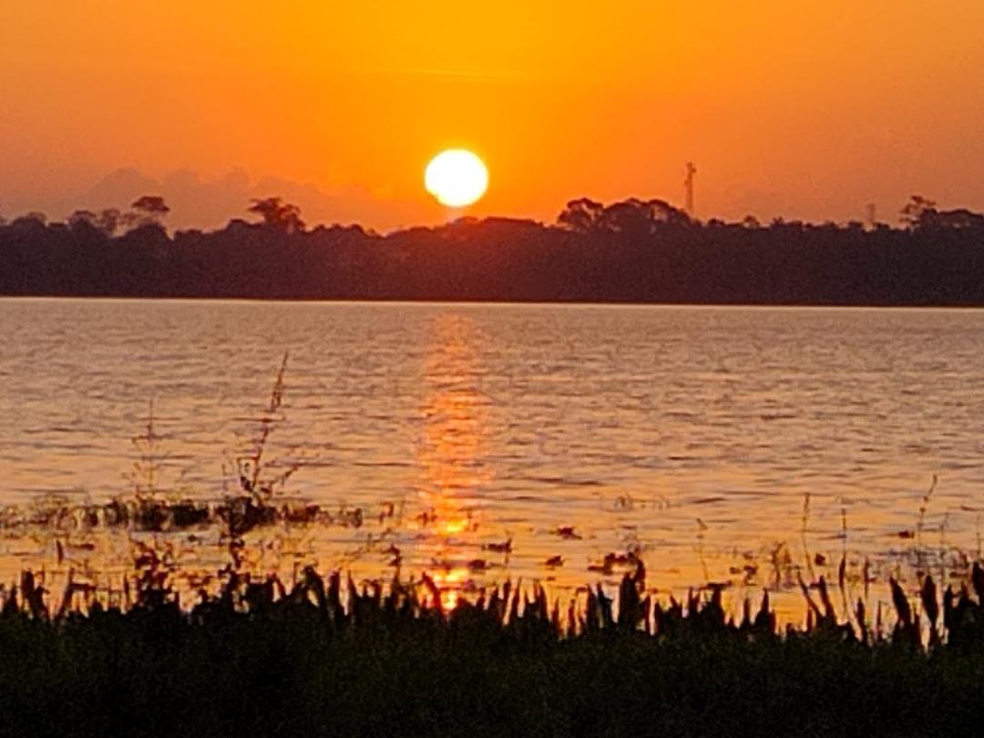Sunrise at Bill Frederick Campground in Orlando, Florida.