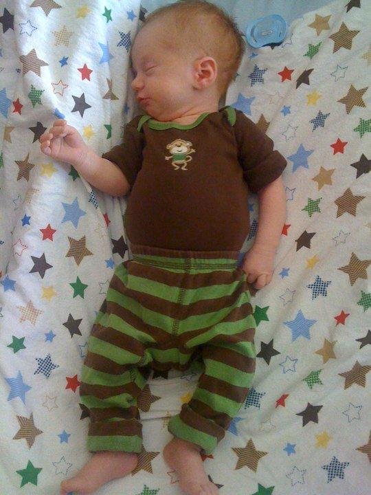 Here's a picture of my grandson Jacob, now three weeks old