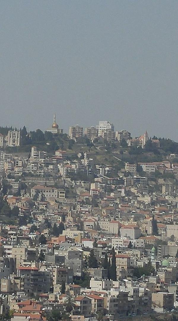 The area to the right of the gold domed mosque with the red pointed roof was where Gabriel the Arch Angel appeared to Mary to announce her pregnancy with Jesis